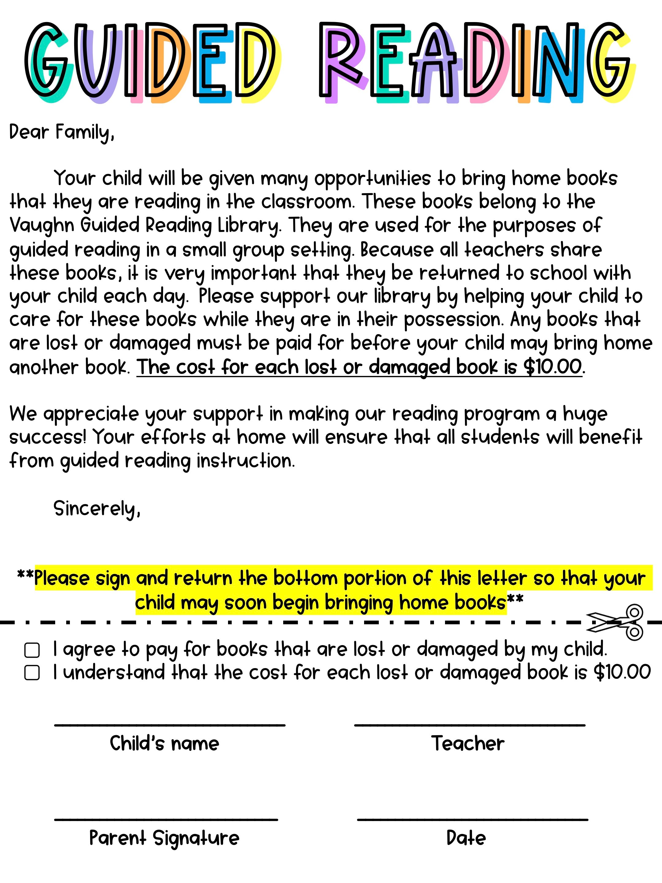 Guided Reading Organization Pack