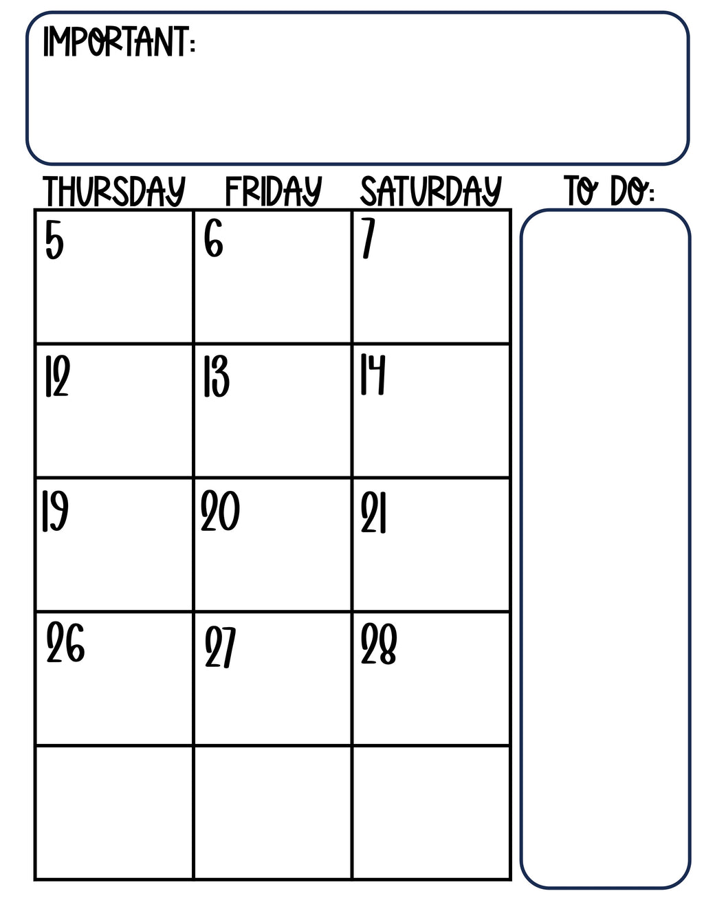 Basic Teacher Planner Oct 2025- May 2026