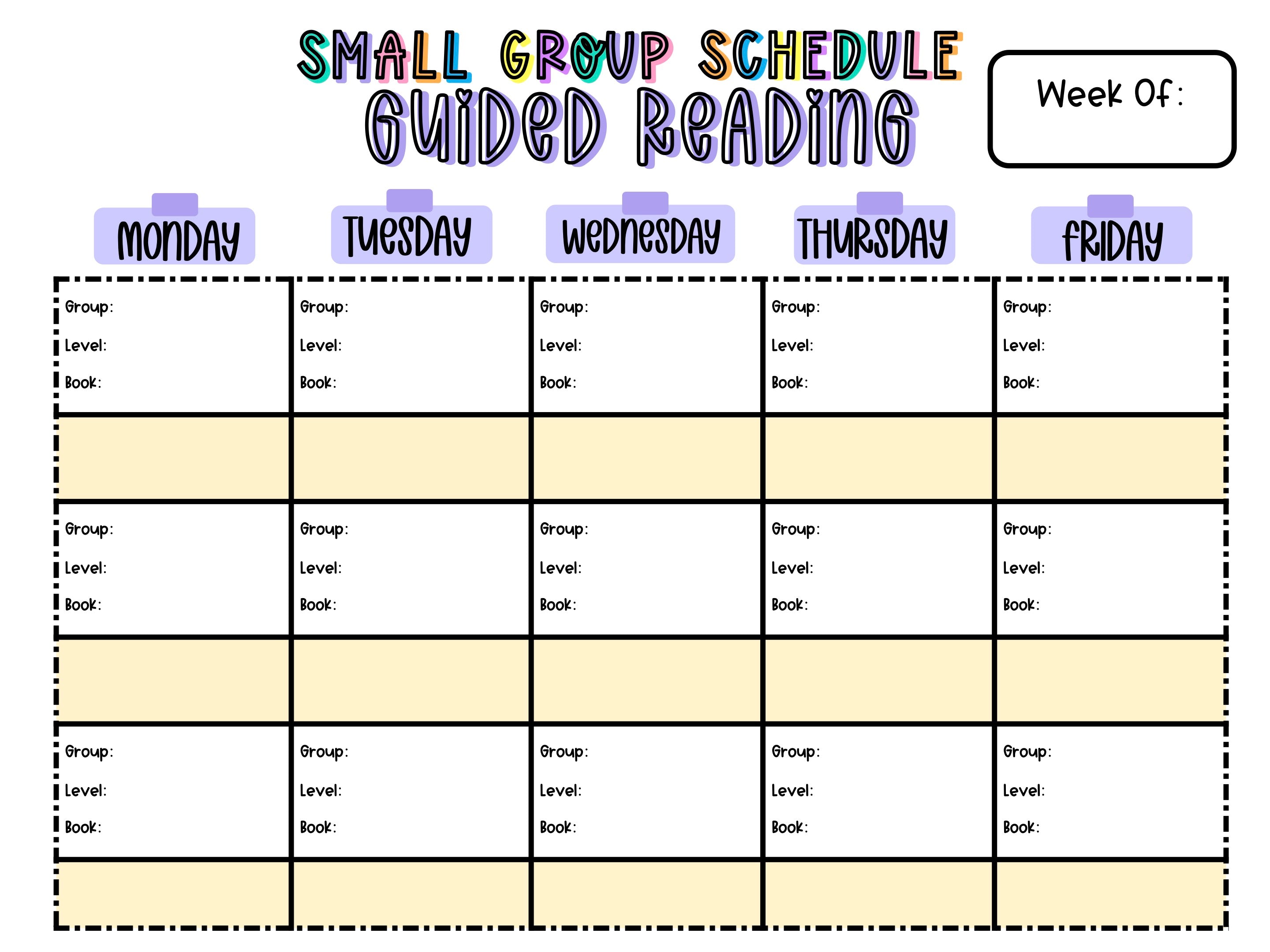 Guided Reading Organization Pack
