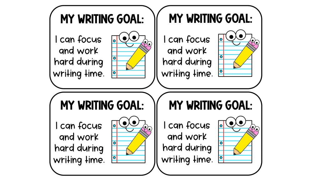 Student Writing Goals Keyring