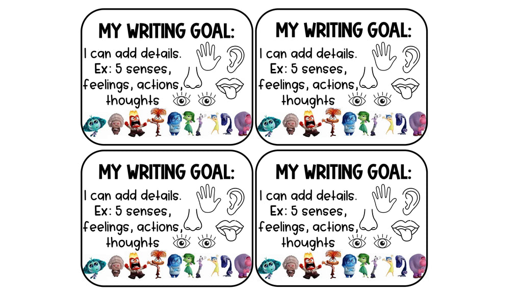 Student Writing Goals Keyring