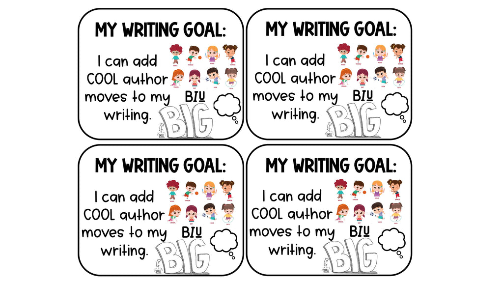 Student Writing Goals Keyring