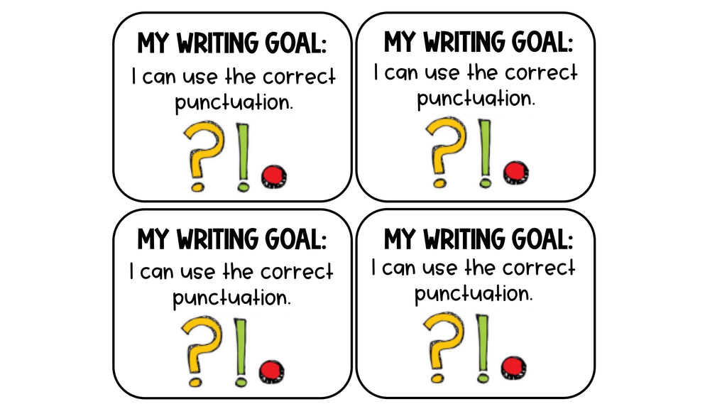 Student Writing Goals Keyring