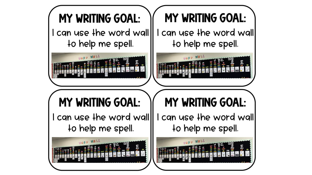 Student Writing Goals Keyring